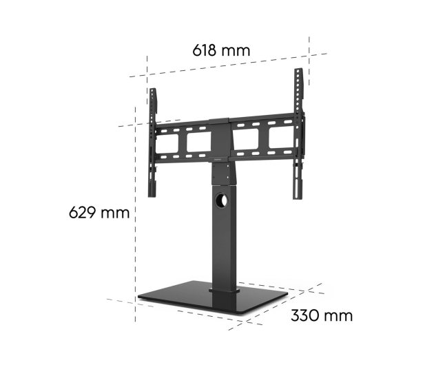 Hama Stojak do TV 65" MAX 40KG obrotowy regulowana wysokość - 1516981 - zdjęcie 4